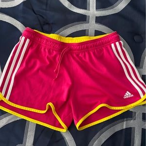 Adidas Women’s pink shorts, size medium